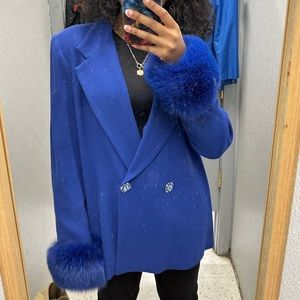 Lily & Taylor Vintage Blue Blazer